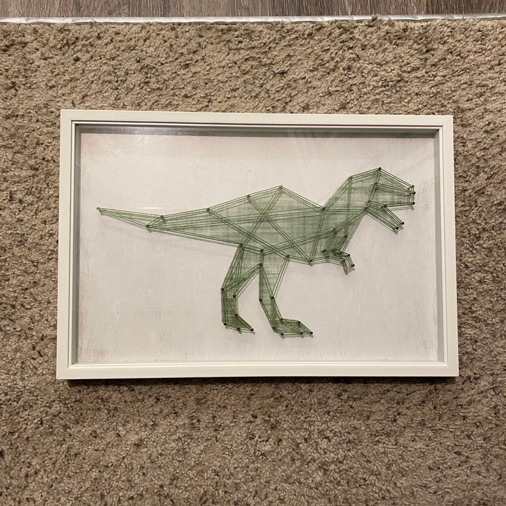 Pillowfort dinosaur string art